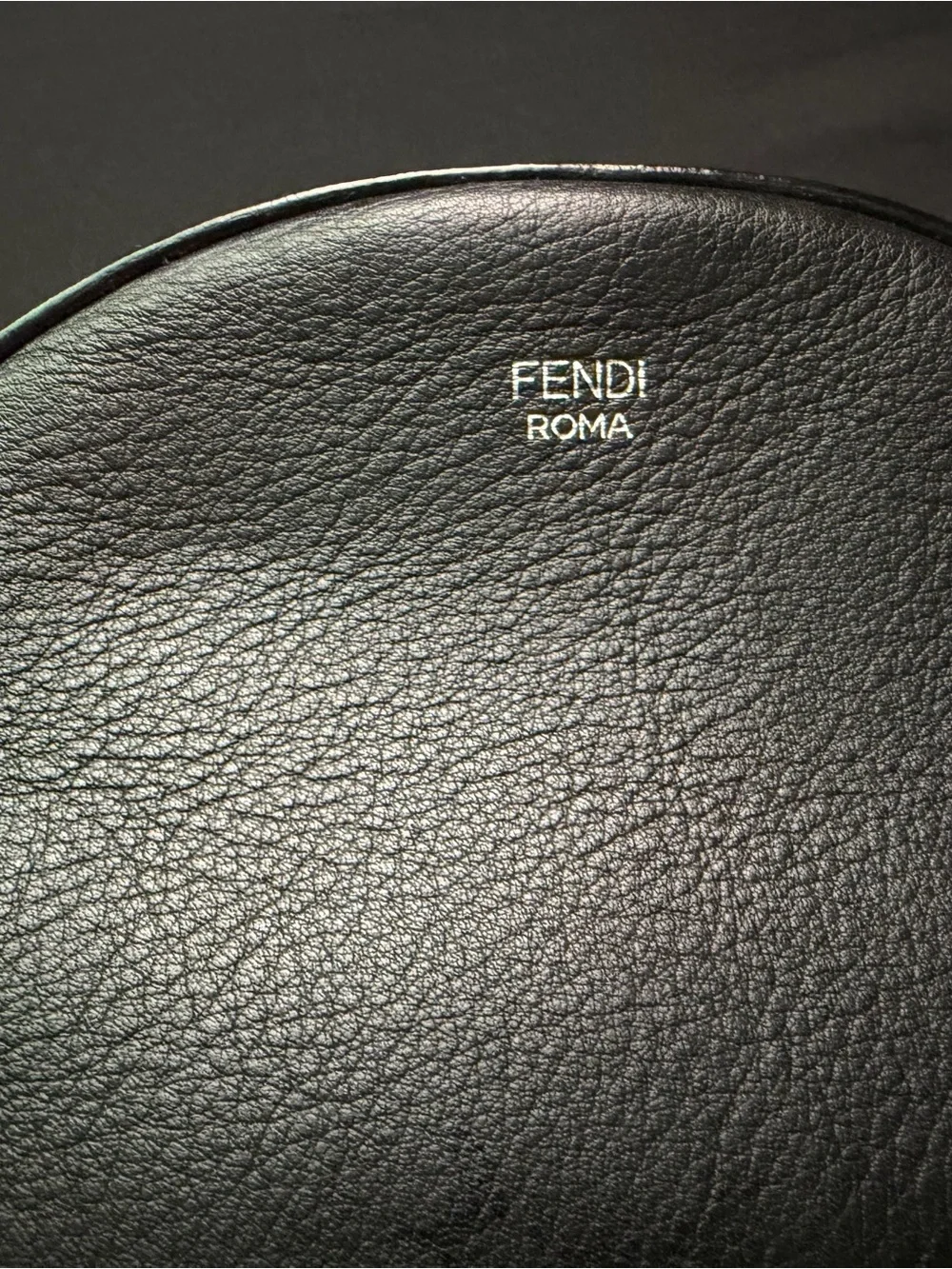 Fendi Black Leather Studded Mini Backpack